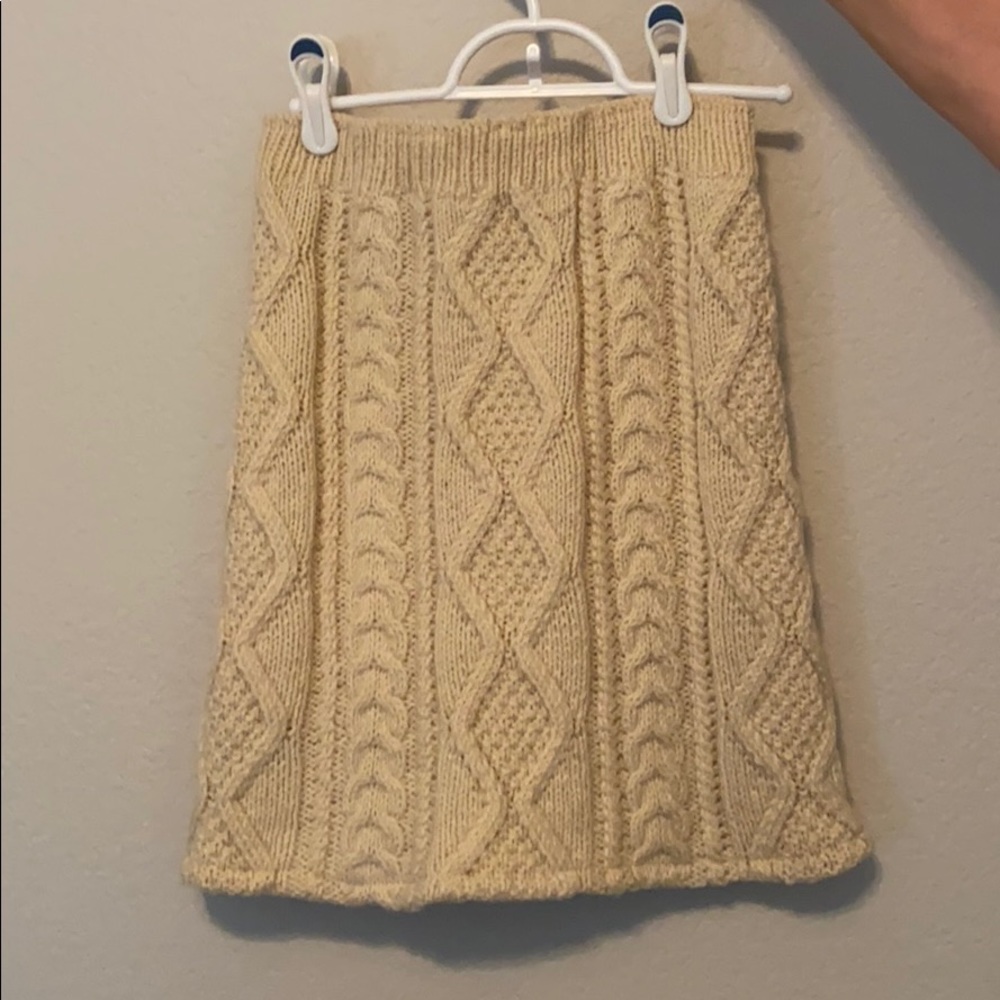 American Apparel cable knit mini-skirt